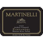 2009 マルティネッリ ジンファンデル ジャッカス・ヴィンヤード 2009 マルティネッリ ジンファンデル ジャッカス・ヴィンヤード